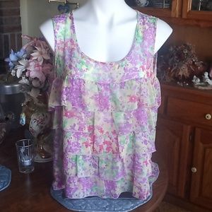 Sunset Rd. Floral Tank